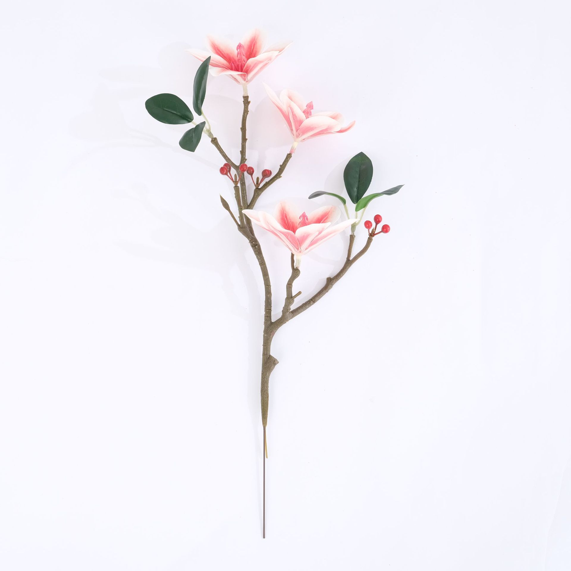 Nueva magnolia handfeel magnolia simulaciones florales flores falsas monobloque decoración de mesa de sala de estar de lujo Item Picture