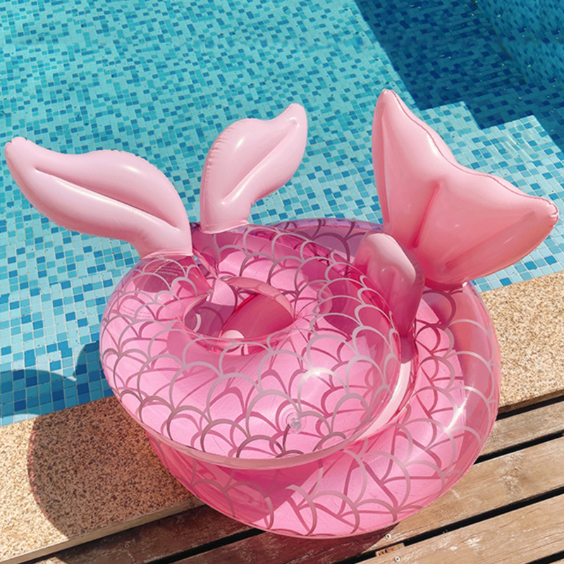 Ins With Covered Mermaid Children's Trouser Loops Fishtail Baby Split Swim Ring Double Air Bag Kids Seat Wholesale Application Scenario