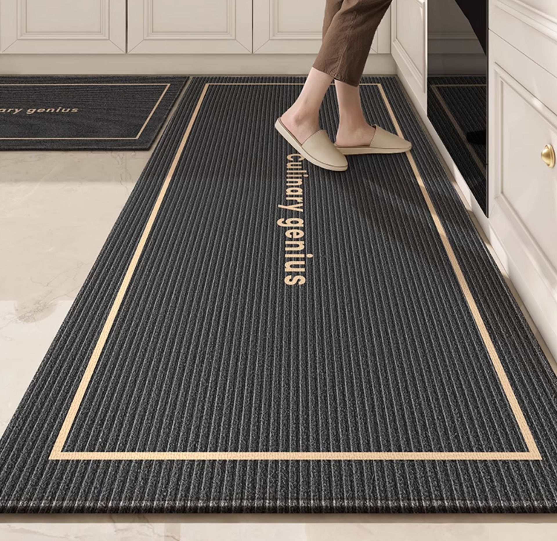 厨房地垫防油防水防滑垫家用2025新款转角l形长条大面积高级脚垫详情12