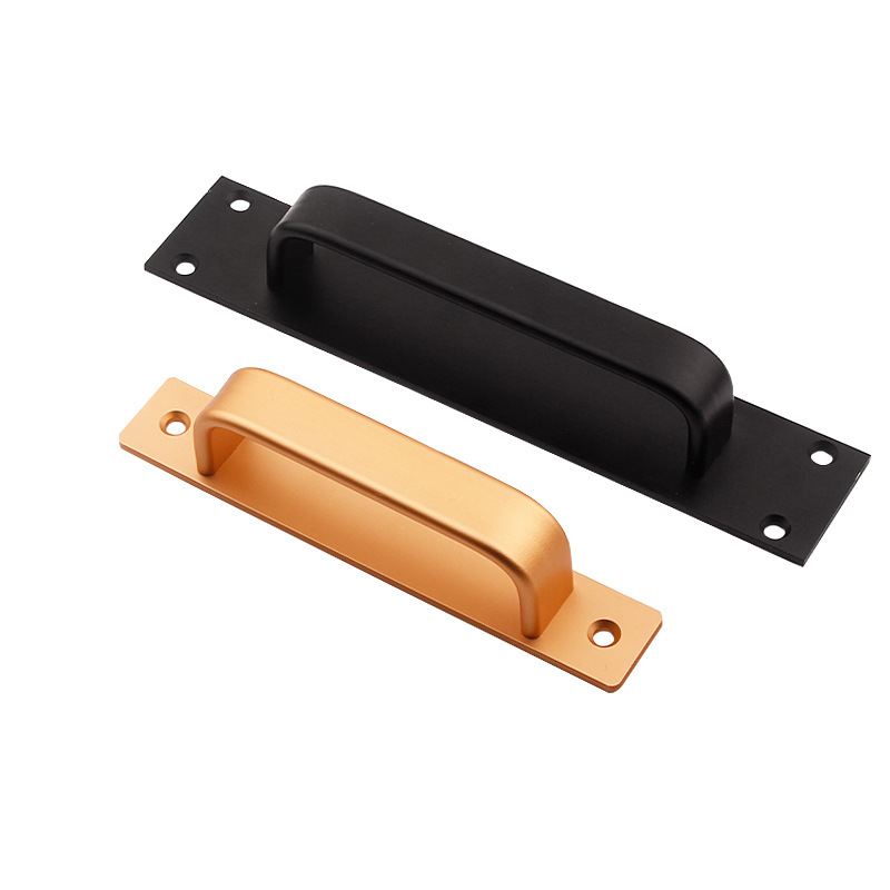 Wholesale of aluminum alloy, no-drilling, exposed handle, balcony glass sliding door handrail, single-hole small handle, window handle Item Picture