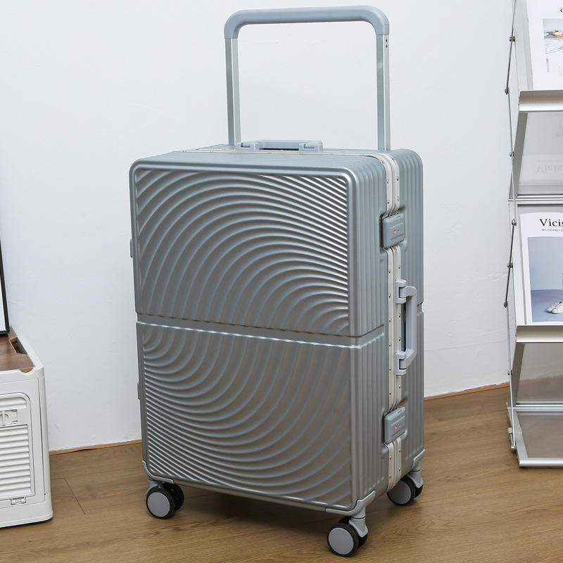 宽拉杆铝框行李箱万向轮大容量20寸24可登机密码箱旅行箱时尚拉杆产品图