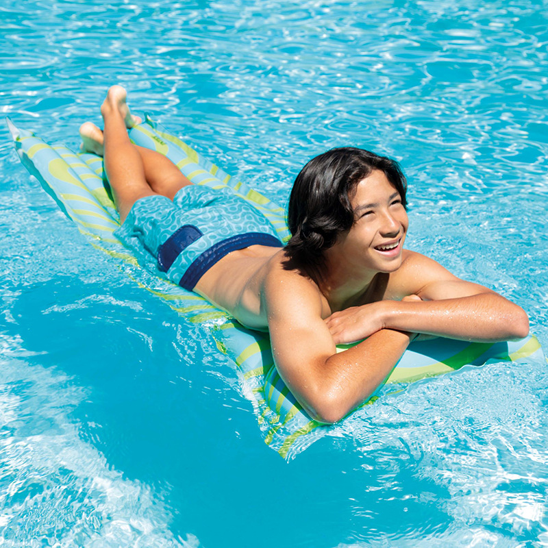 INTEX59711波浪纹浮排单人泳池充气浮床拍照便携充气玩具批发细节图