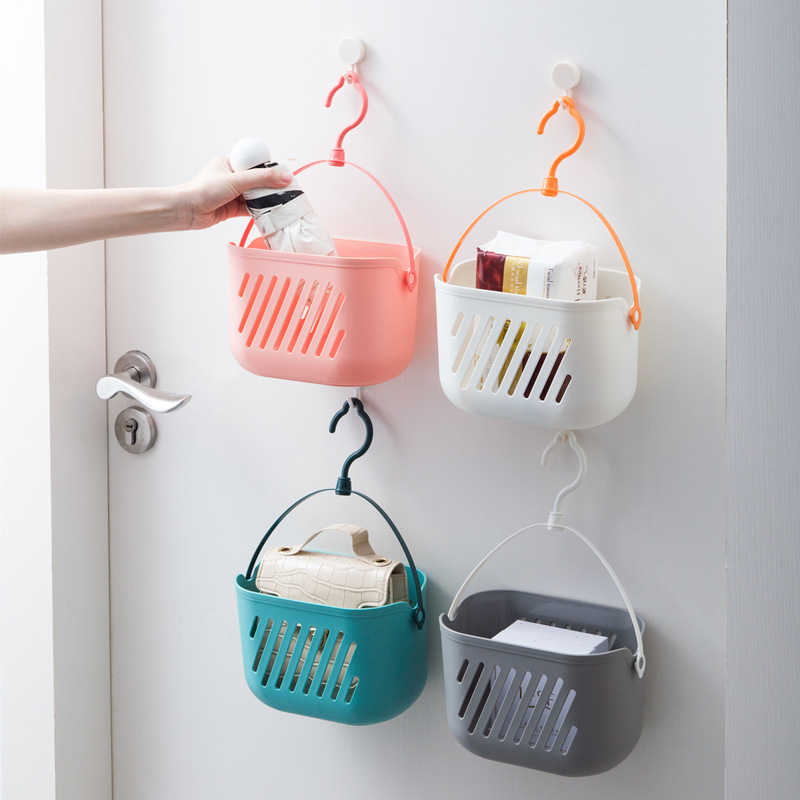 The kitchen hanging basket with rope hooks for storing ginger and garlic, the miscellaneous hanging bucket, and the hanging rack are all best-selling storage baskets
