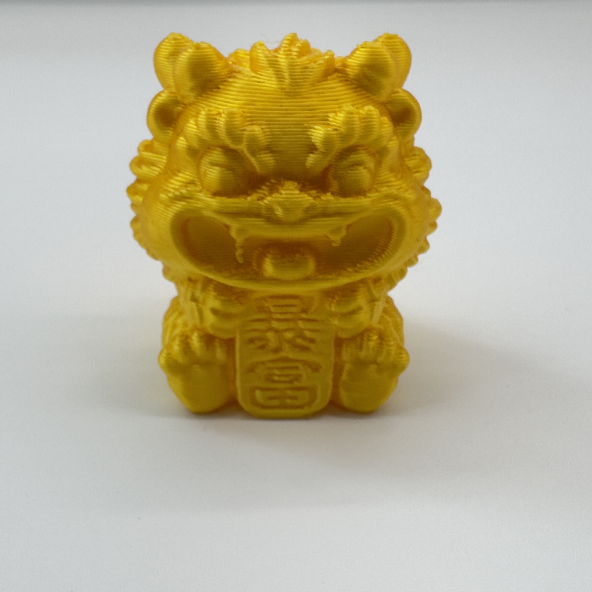国潮跨境新款3D打印醒狮貔貅摆件麒麟摆件中国龙国潮办公桌面手办装饰