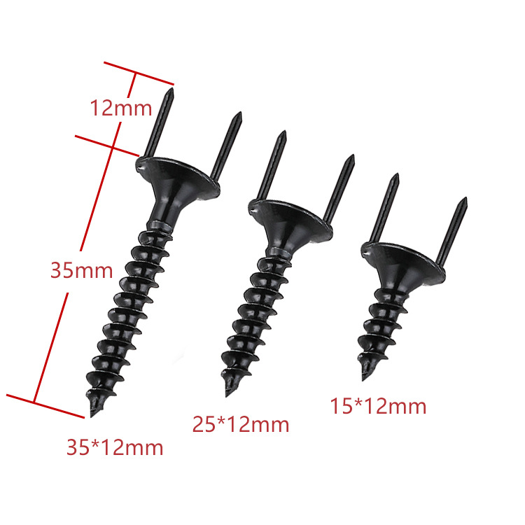 Sheep horn nails, solid wood skirting boards, seamless nails, soft package invisible nails, double-ended nails, woodworking screws, wood veneer wardrobe screws Specification image