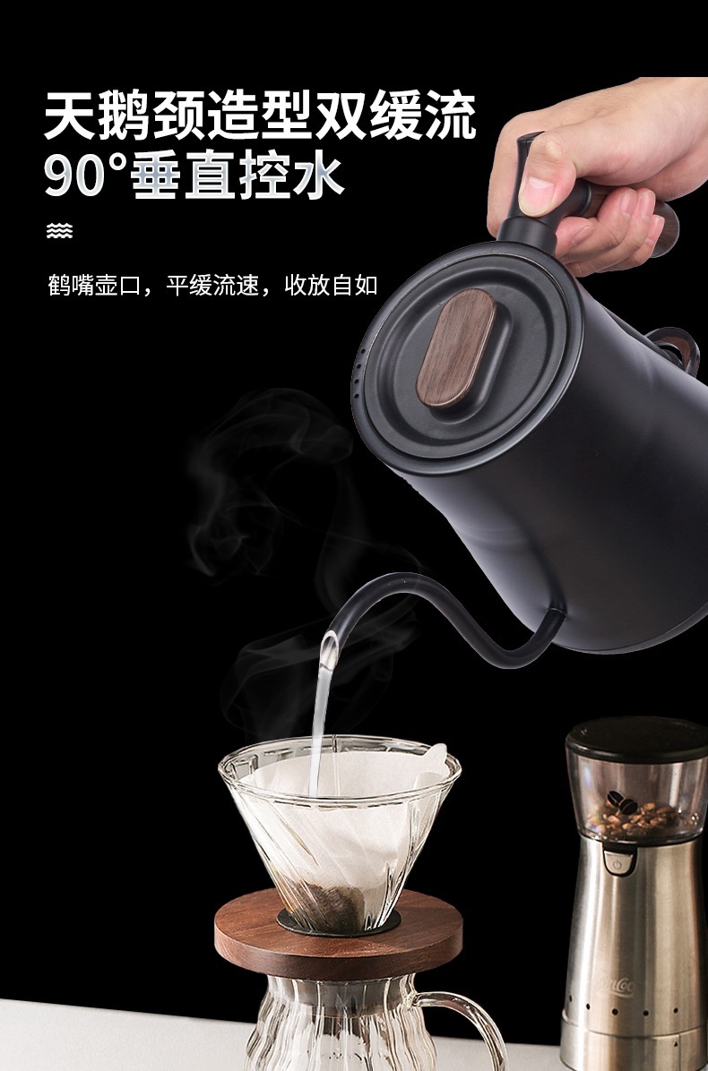 110V美规欧规烧水壶手冲壶温控手冲咖啡壶电热水壶长嘴泡茶手冲壶详情6