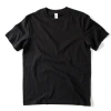 Retro short-sleeved pure cotton large-sized heavy blank T-shirt, round-neck solid color loose half-sleeved base layer, men's T-shirt Specification image