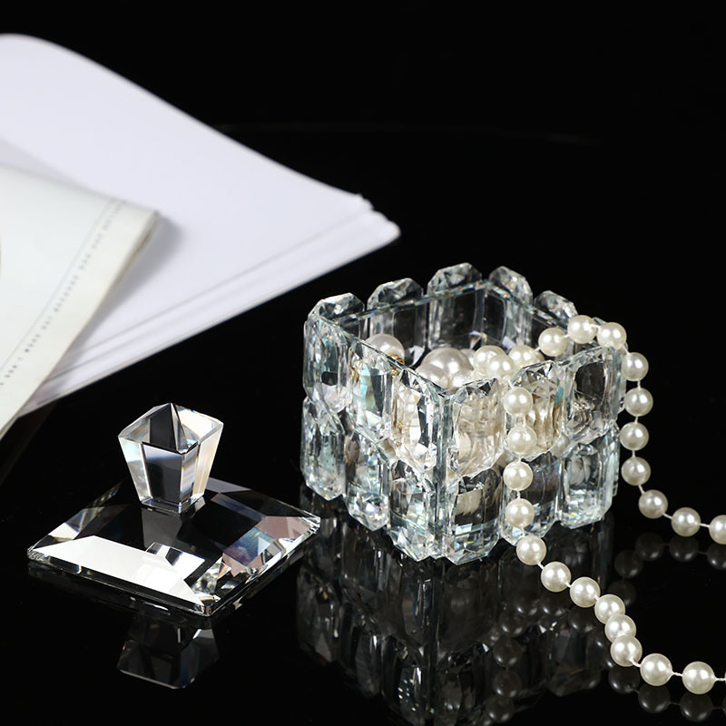 饰品收纳盒珠宝盒戒指盒子复古水晶金属欧式方形公主首饰盒跨境详情图2