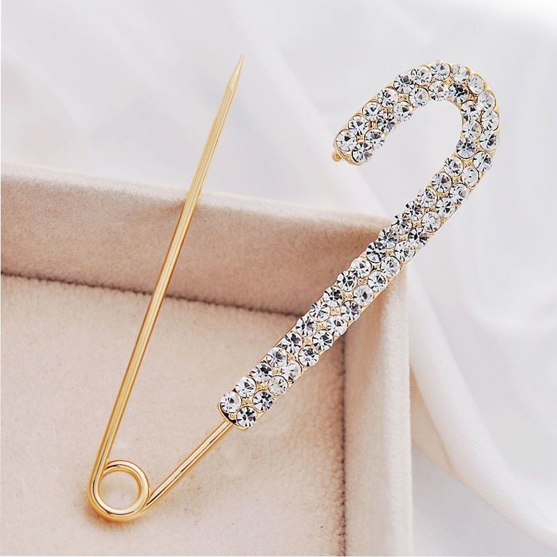 Luxurious and simple cardigan, large brooch, elegant and high-end brooch, fixed clothes, anti-glare button pins and accessories