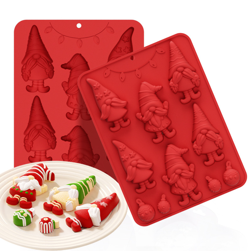 New Christmas series Christmas tree chocolate mousse food-grade silicone mold easy demolding cake mold Item Picture