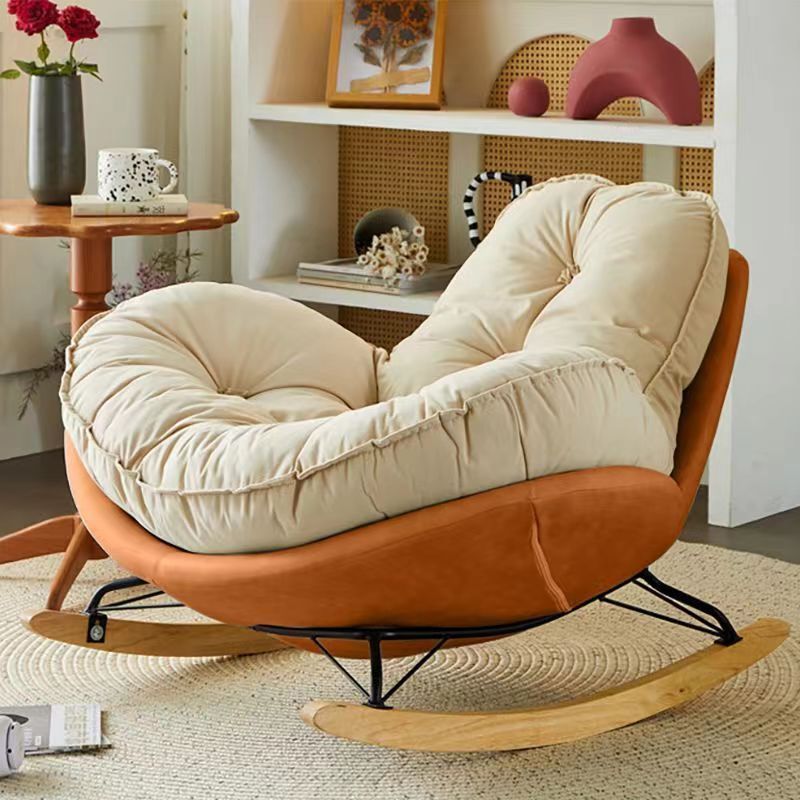 Rocking chair, Penguin Living room, light luxury lazy sofa, single rocking chair, lounge chair, simple and modern home balcony leisure chair