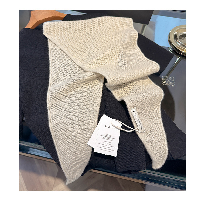 100% wool, 100% Australian wool, high-quality triangular scarf, neck protection, cashmere shawl, simple knitted scarf for women pic 13