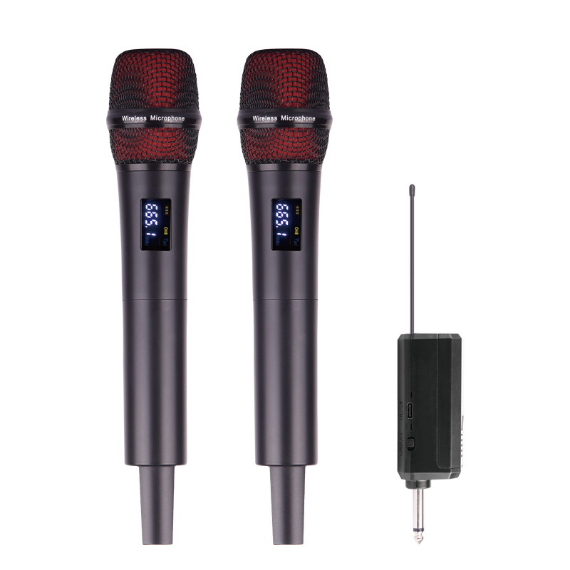 Wireless Microphone U-Band One-To-Two, Ktv Private Room, Conference, Stage Performance, Handheld Microphone Cardioid Pointing For Sound Collection Application Scenario