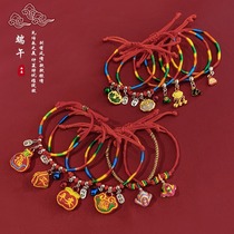 Dragon Boat Festival colorful rope hand-woven good luck red rope bracelet children's embroidery dumplings sachet hand rope ornaments