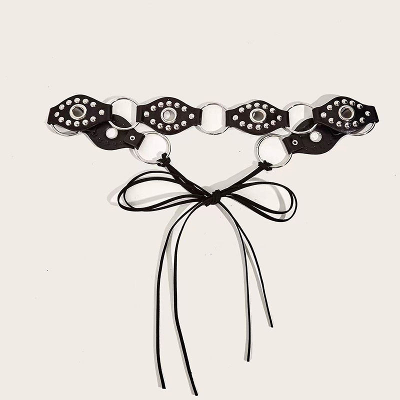 Ring Design Pant Band Rivets Wholesale Spice Belt Match Off-The-Shelf Flight Belt Body Ins Ring Thousand Vintage Jubilee details Picture