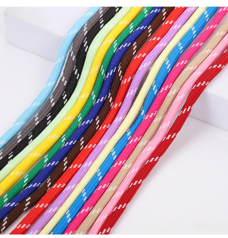 Jumping point low-elasticity silk round rope, hand-woven rope, mobile phone bag lanyard, hiking shoe rope, densified gradient umbrella rope pic 24