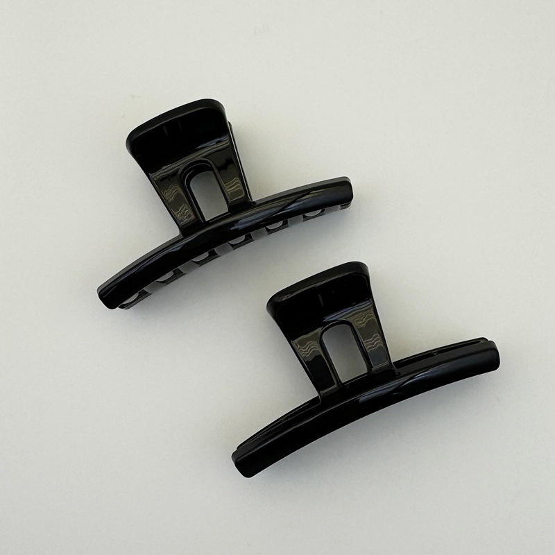 韩系pc环保7cm果冻色高级感diy女一字抓夹鲨鱼夹发夹头饰饰品发饰细节图