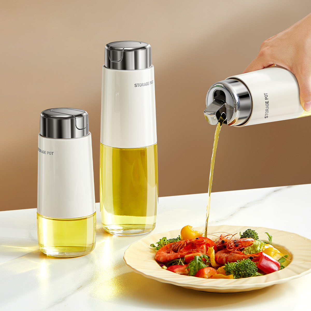 علبة توابل المطبخ، مجموعة من علب صلصة الصويا المنزلية Specification image