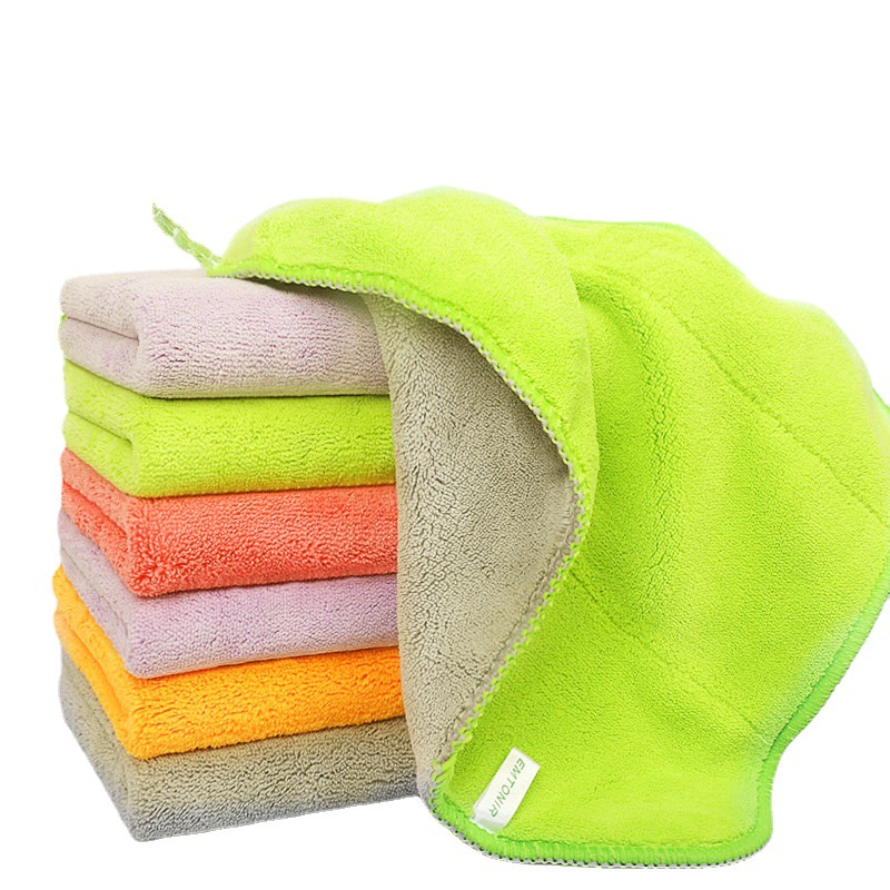 Thickened Dishcloth Oil-Free Dishwashing Cloth Absorbent Hair To Oil Towel Kitchen Household Rag Supply Wholesale Item Picture