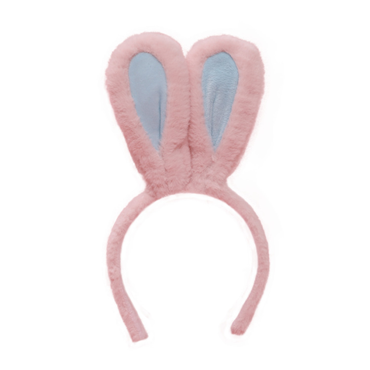 Hand-Made Artificial Rabbit Ears Lolita Headgear Lolita Plush Rabbit Ears Cosplay Props Rabbit Ears Headband Item Picture