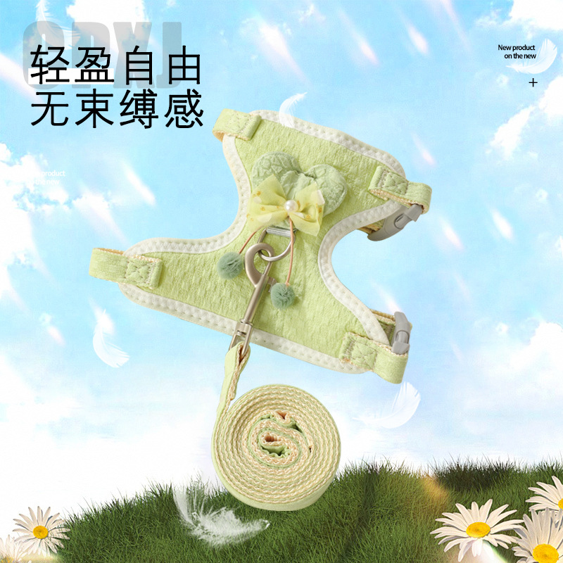 Cat leash vest type anti-break walking cat rope chest strap summer outing special walking cat rope Specification drawing