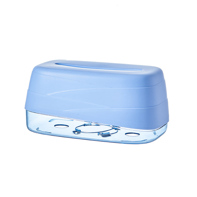 New Simple Pull-Out Tissue Box Household High Quality Plastic With Spring Lift Living Room Tissue Storage Box Item Picture