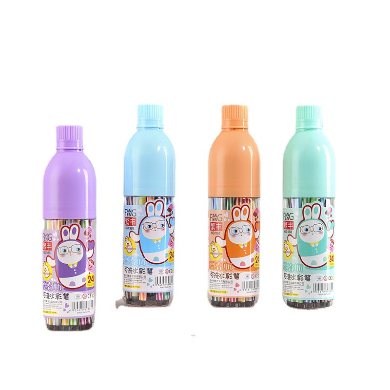 画笔/彩铅/儿童/四色丙烯颜料/彩色铅笔白底实物图