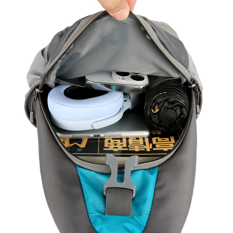 New multi-functional sports and casual chest bag, men's single-shoulder bag, crossbody bag, practical large-capacity sports and outdoor small bag Specification image