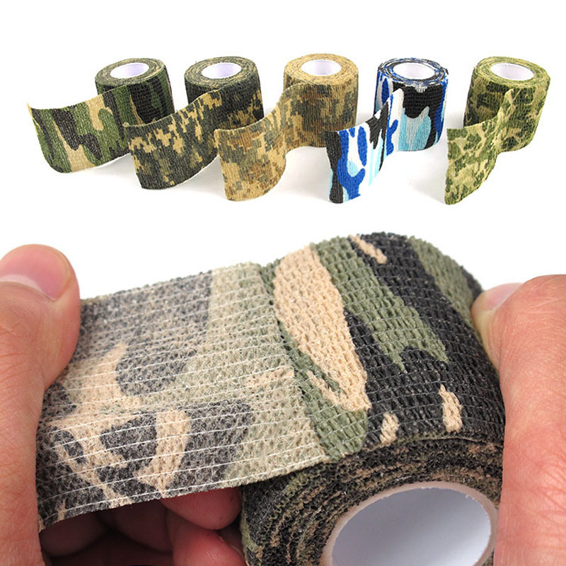 Non-woven fabric camouflage elastic breathable bandage, outdoor sports protection, fixed bandage, tattoo self-adhesive elastic bandage Application Scenario