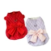 New autumn and winter pet clothing: Cute cat clothes, sweet cotton skirts, thick and warm, can pull the dog's legs Item Picture