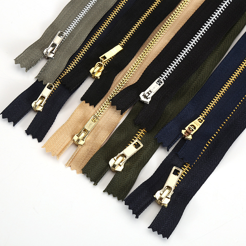 No. 5 Metal European Dental Code Manufacturers Supply No. 5 Metal Closed Closed Tail Zipper Clothing Bag Pants Quilt Cover Open Closed Tail Zipper Specification drawing