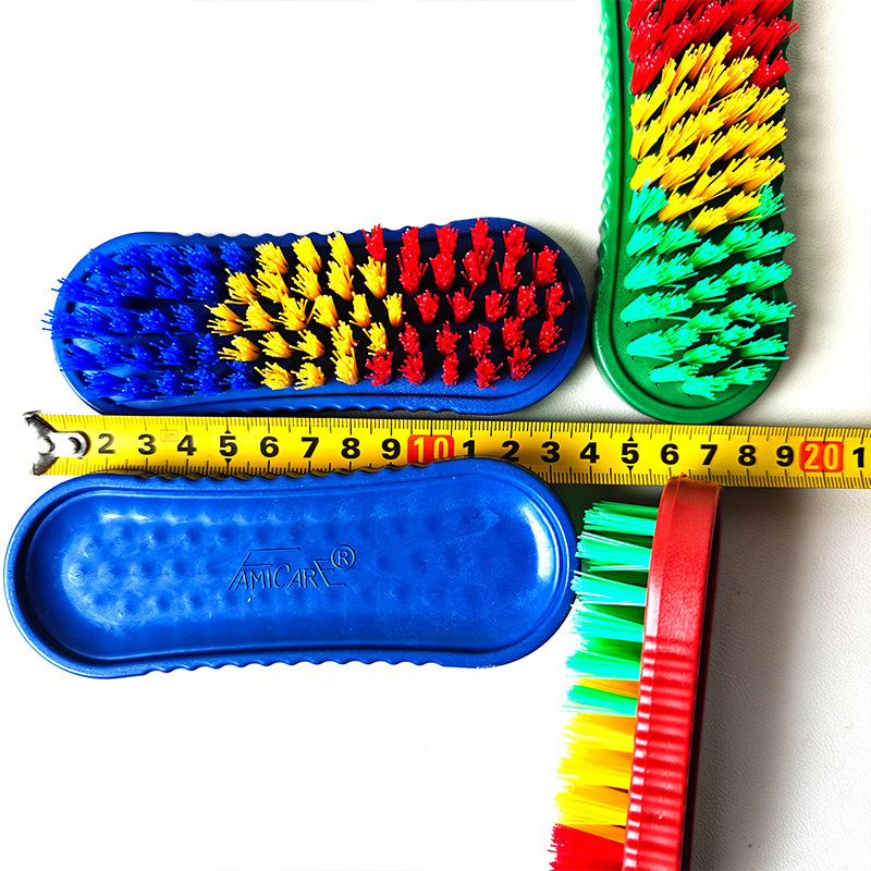 【3-6区】8038-3刷子 12/包 360/件8038-3刷子洗衣刷清洁刷子日用塑料刷方刷鞋刷子彩色鞋刷2元批发细节图