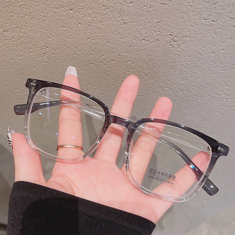 韩版近视眼镜女潮大框网红眼镜框平光镜抖音同款TR防蓝光眼镜2101详情图4