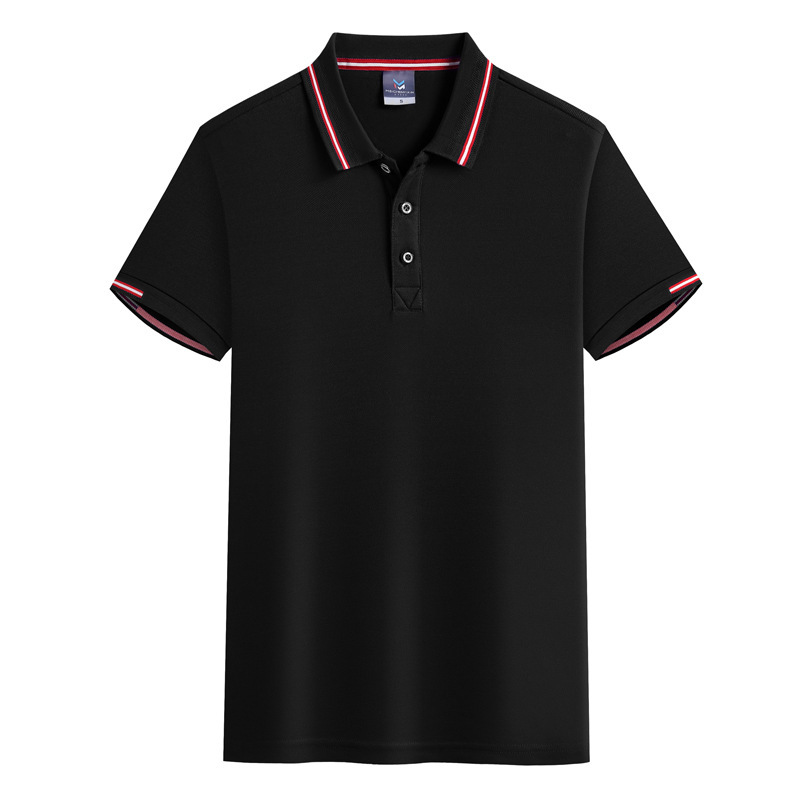 New lapel summer basic mass-market men's Polo shirt, solid color short-sleeved fashionable urban POLO shirt, men's T-shirt Item Picture