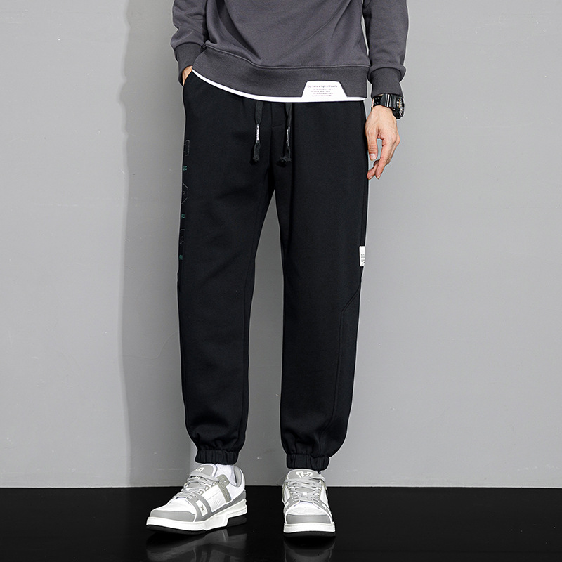 Pants Men 2024 Spring And Fall New Fashion Brand Loose Casual Pants Men's Girded Feet Student Sports Sweatpants Men's Style Application Scenario