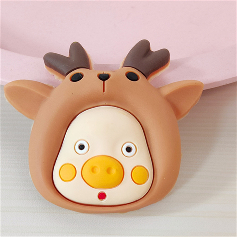 Cute Cute Piglet Soft Rubber Accessories Mobile Phone Case Bracket Refrigerator Sticker Hair Accessories Accessories Wholesale Decorative Materials Application Scenario