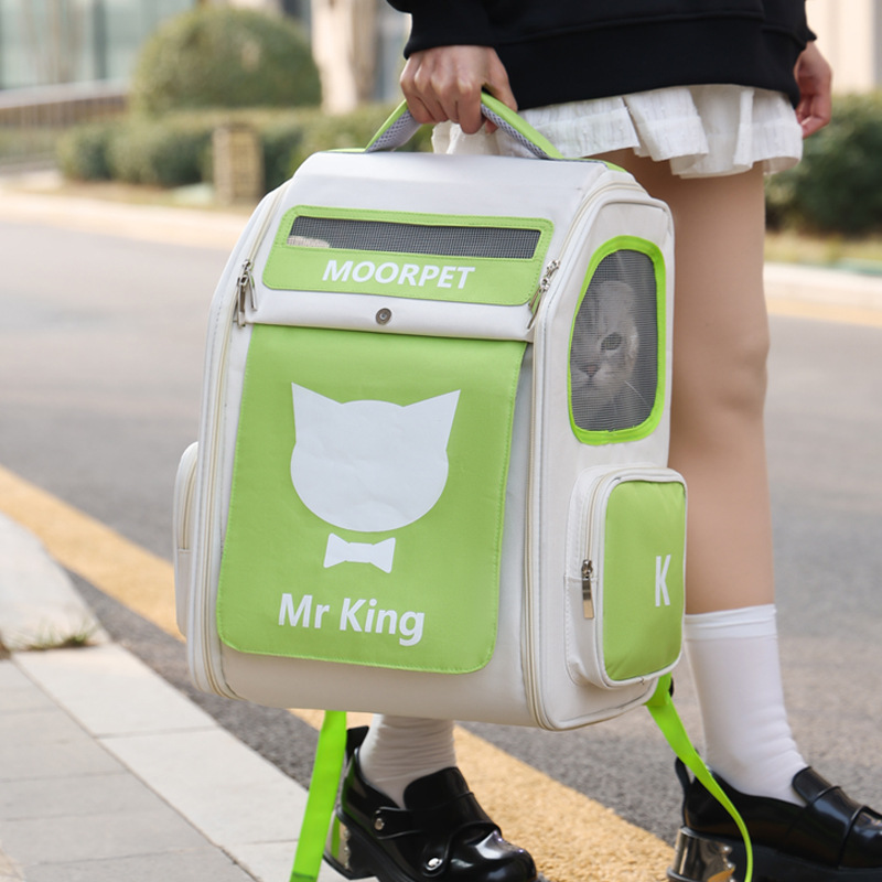 Fabricante de suministro directo bolsa de gato bolsa transpirable multicolor opcional llevar afuera ambos hombros transpirable alto nivel de apariencia mochila de viaje para mascotas Application Scenario