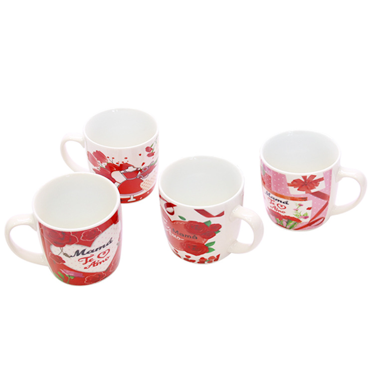 Spanish ceramic Mother's Day cup 200ml mug, water cup with bear gift packaging, customizable logo available Specification image