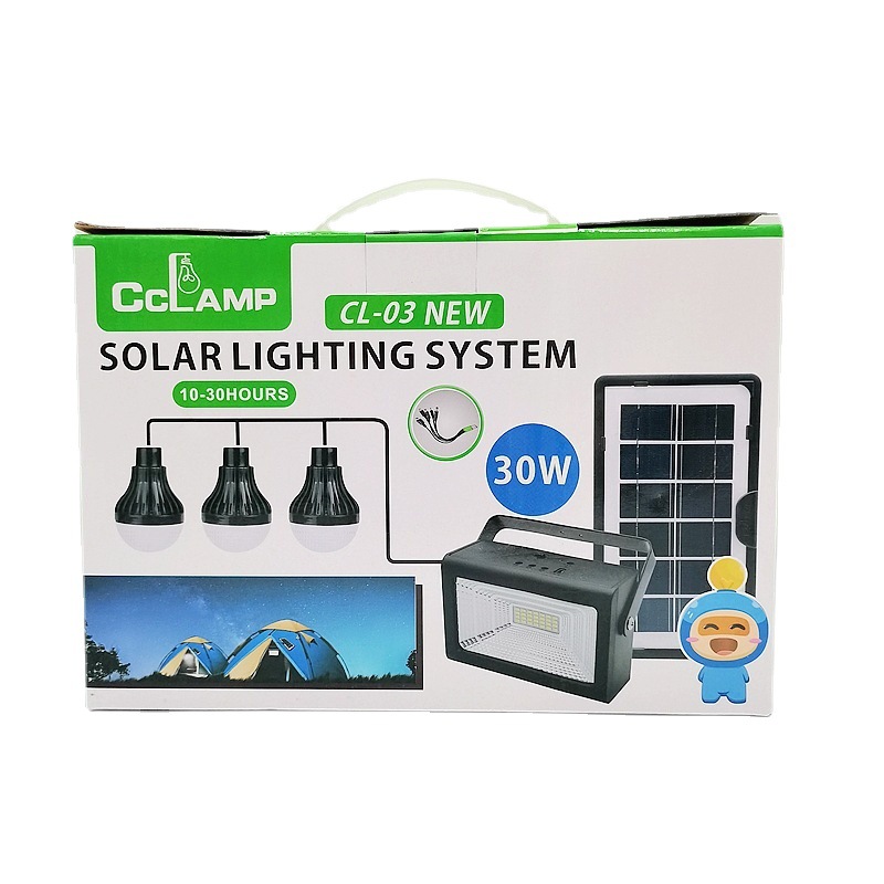 厂家供应/太阳能照明系统/solar/system/便携式太阳能你灯泡批发白底实物图