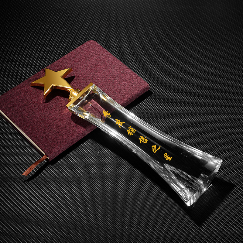 商务金属奖杯水晶刻字优秀员工个性刻字纪念品创意五角星年会留念详情图4