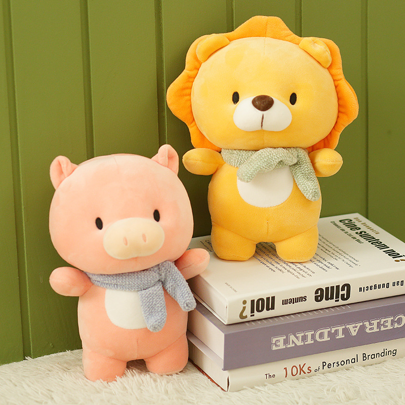 Instagram Cute Dinosaur Doll Little Lion Plush Toy Soft Cute Children's Doll Birthday Gift Small details Picture