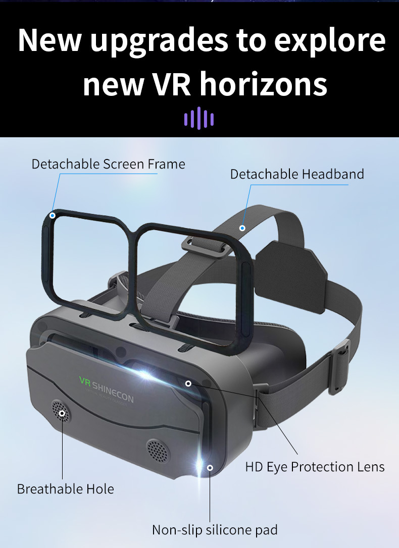 VRSHINECON千幻魔镜虚拟现实vr眼镜 手机电影游戏3d数码眼镜vr pic 21