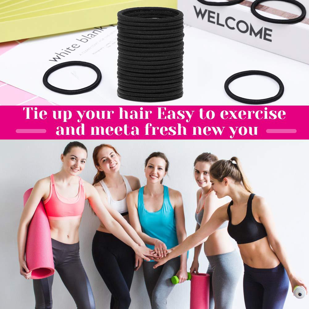 3mm无接缝高弹力发圈不伤发耐用扎头发皮筋简约气质发绳头绳发饰详情7