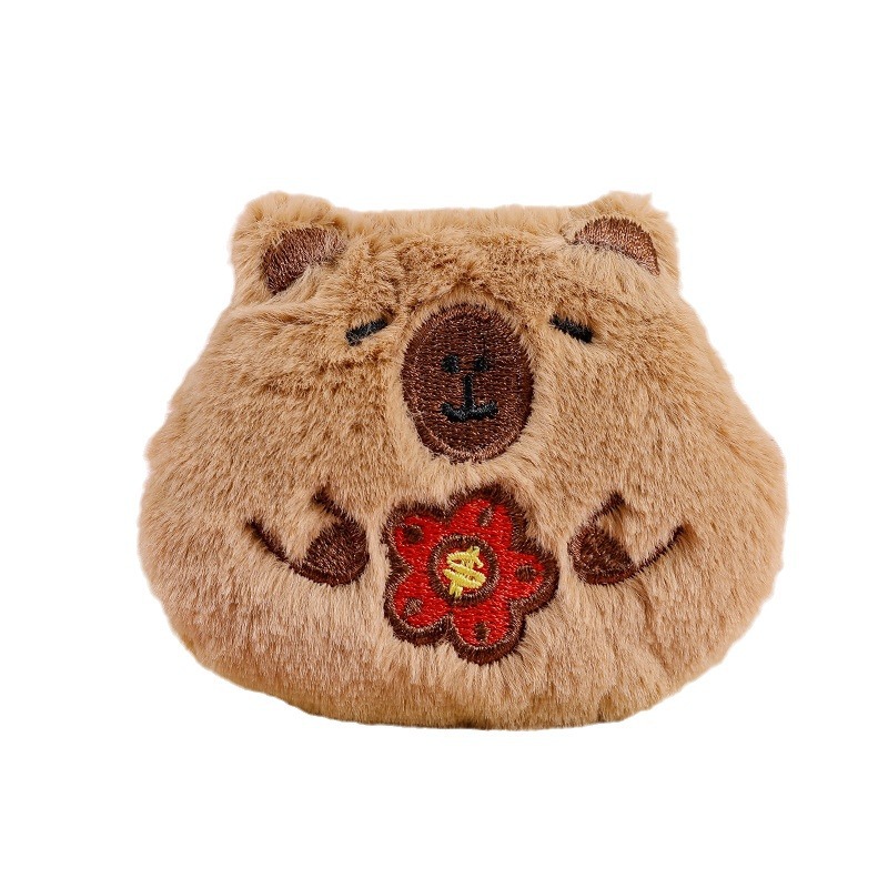Online Celebrity Cartoon Plush Capibala Figure Accessories Diy Girl Heart Capybara Bag Accessories Accessories Item Picture