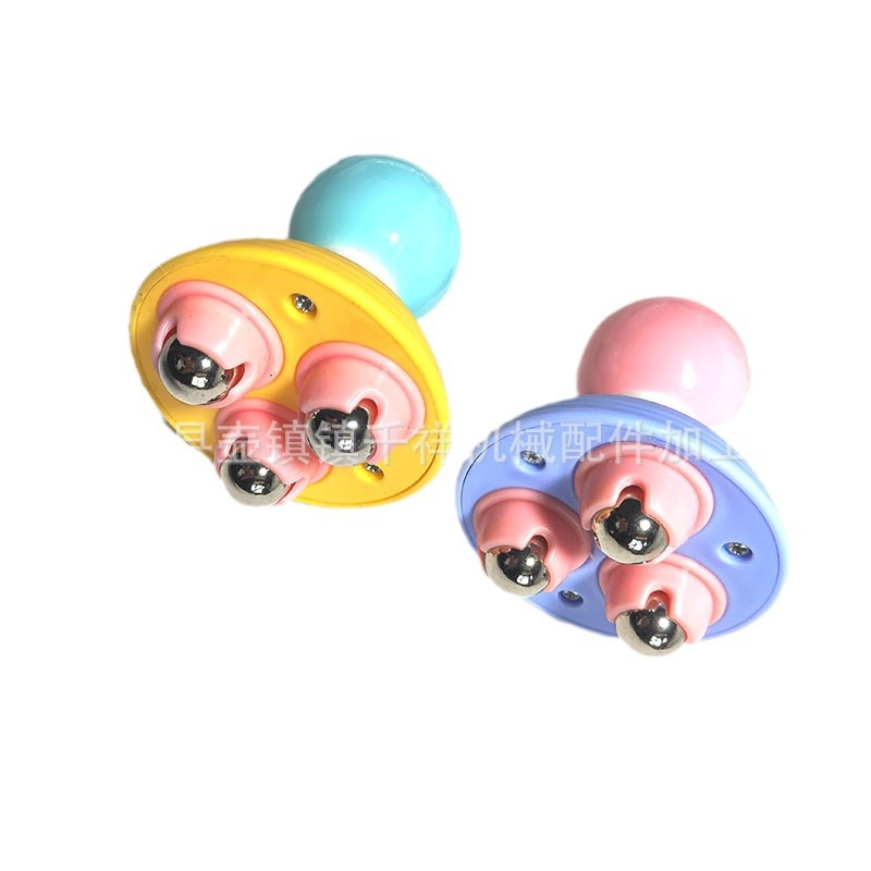 Dibujos animados bola masajeador de tres bolas de masaje manual de cuerpo completo piernas pantorrilla muscle rodillo masajeador muslo brazo especial para el comercio exterior Specification image