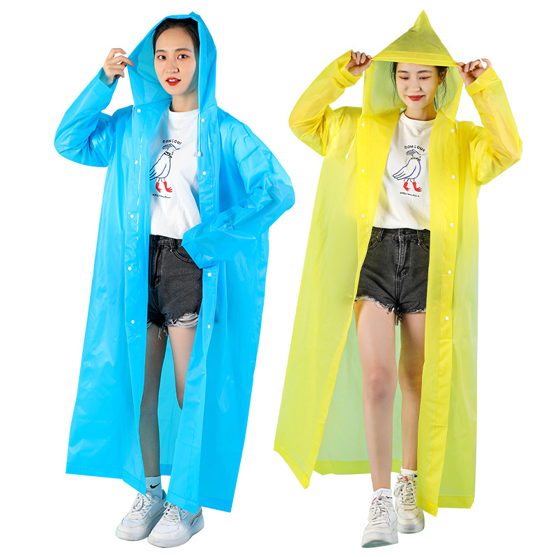 雨衣一次性雨衣加长加厚成人雨衣EVA雨衣便携式连体雨衣加厚雨披详情图5