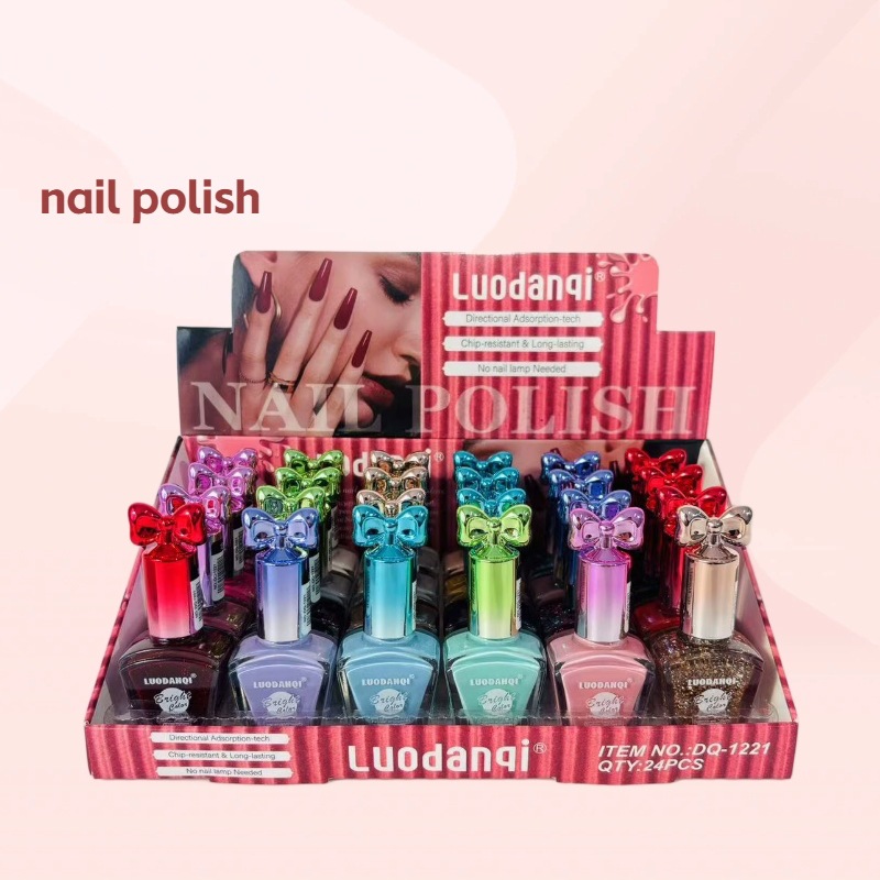 Cross-border exclusive nail polish, no baking, oil-based, quick-drying, sequined glitter, non-peelable, 15ML nail polish, long-lasting without fading
