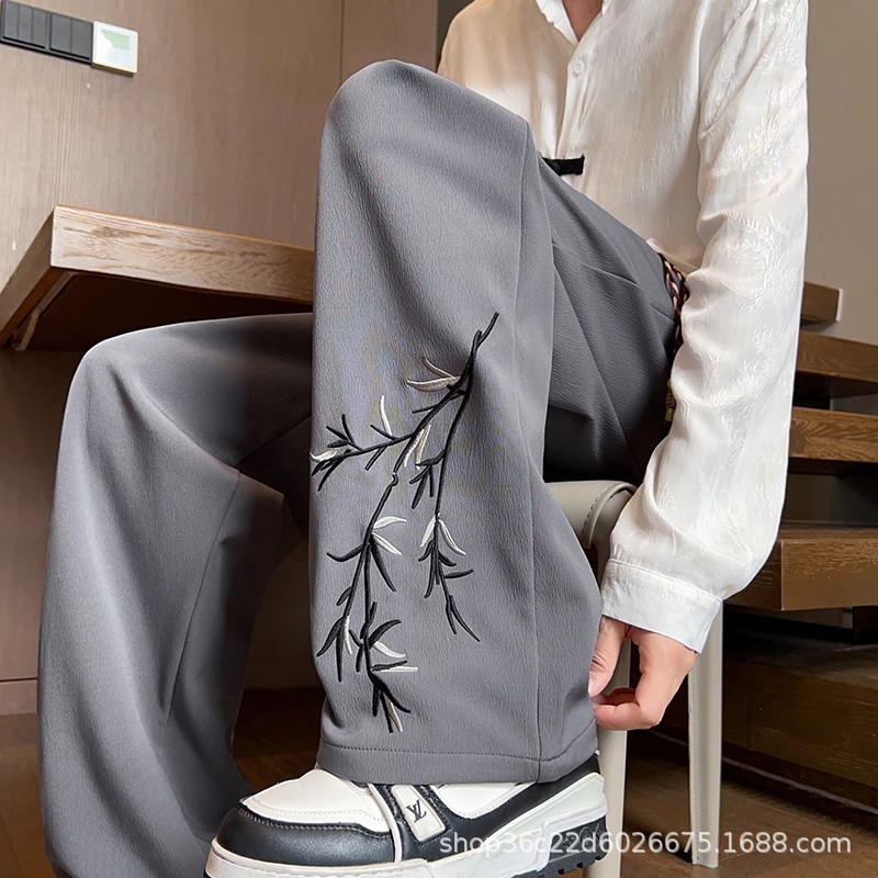 裤子/卫裤/华棉裤子/男裤/裤子男士宽松休闲细节图