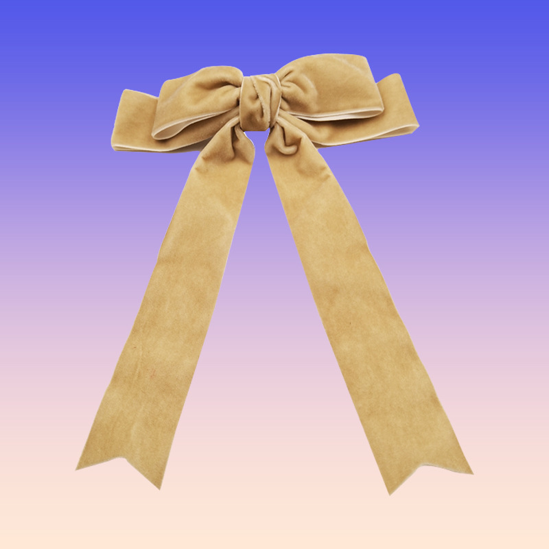 Qiwei Accessories Exclusive Qiwei Accessories Exclusive Cross-border solid Color Extra-long ribbon Bow duck Clip headwear Accessories Wholesale for women Specification image