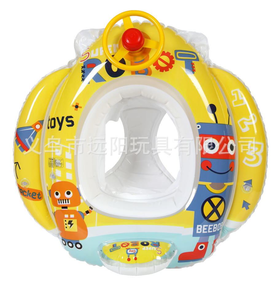 Yuanyang children's swimming rings, anti-roll baby seat rings, infant and child seat rings, inflatable life rings for boys and girls Application Scenario